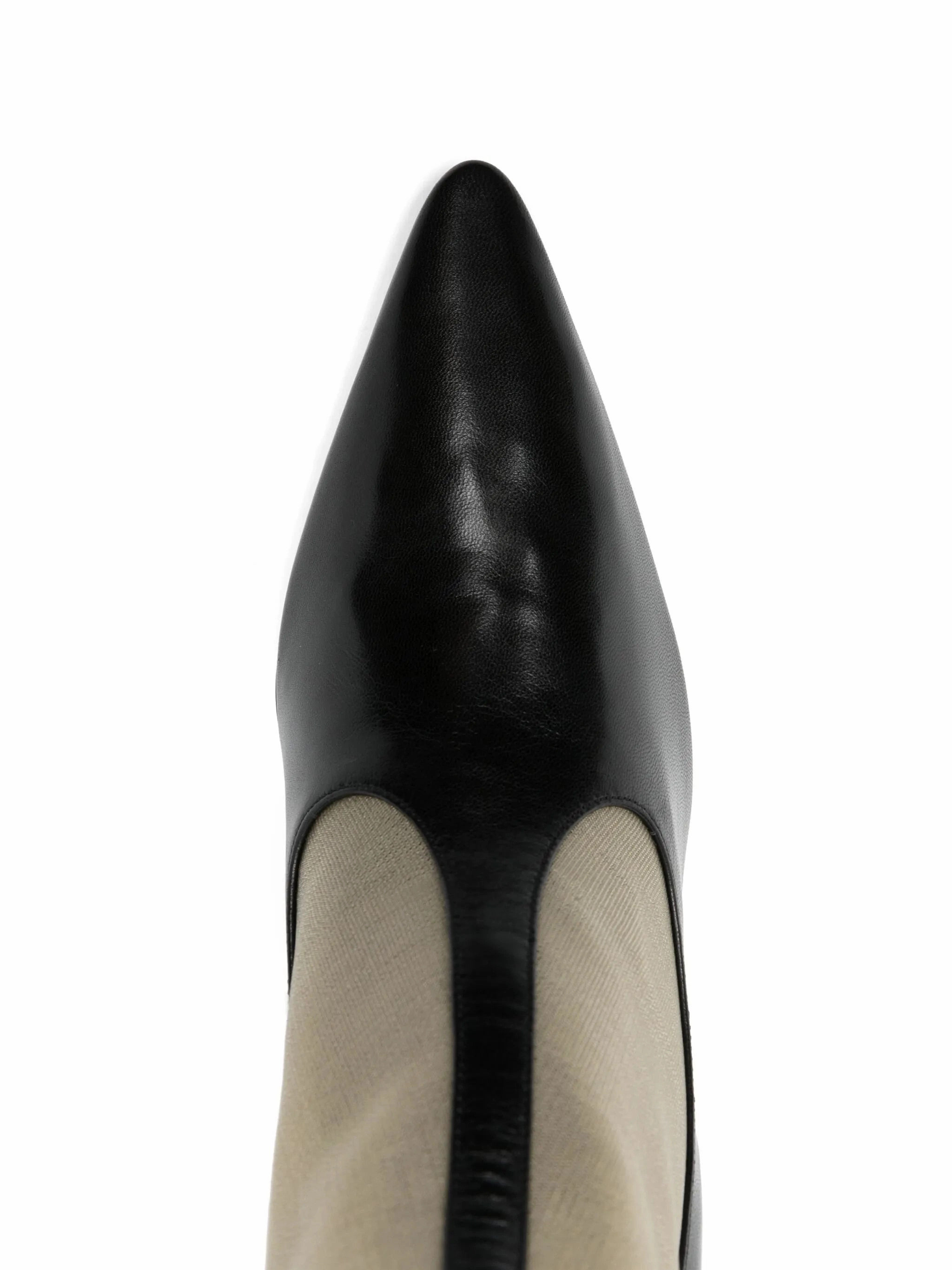 Brown Flat Knee Boots 90mm mesh knee-high boots