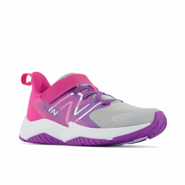 Big Girl New Balance Rave Run V2 A/C in Summer Fog/Mystic Purple/Hi-Pink Goth Platform Sneakers