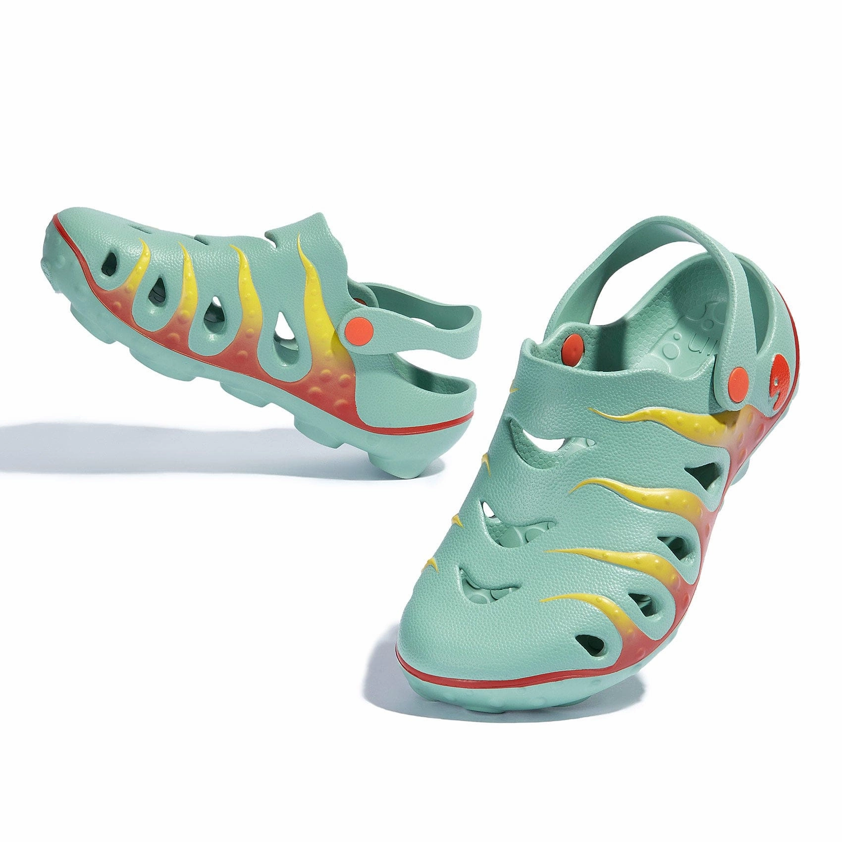 Green & Red Octopus I Women Sandals Grand Bahamian