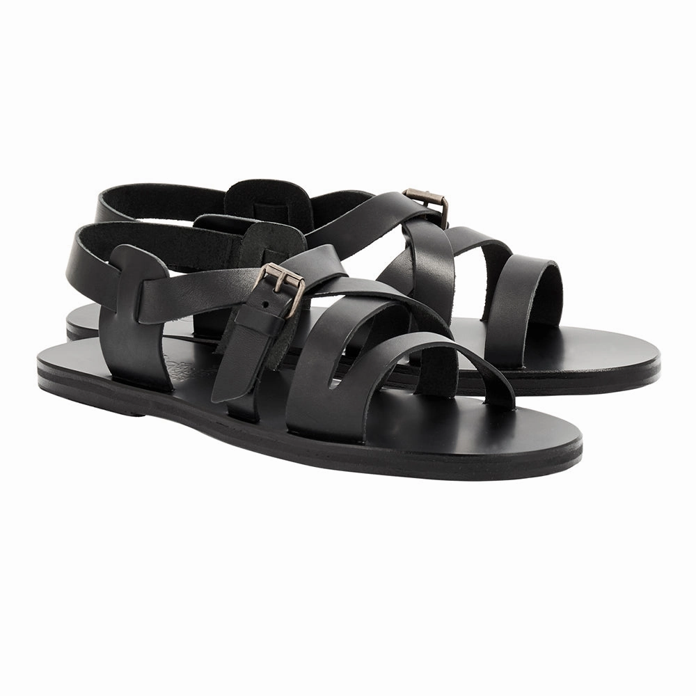 Hercules Black Trendy Sandals