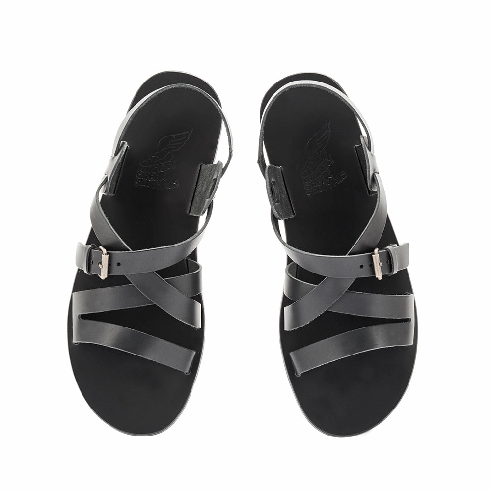 Hercules Black Sandals Designer