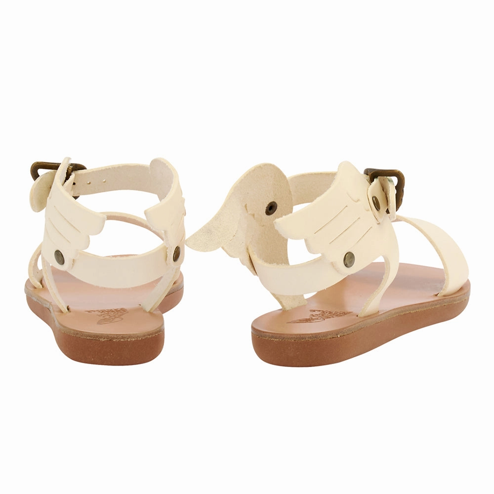 Sandals Block Heel Little Ikaria Soft Off White