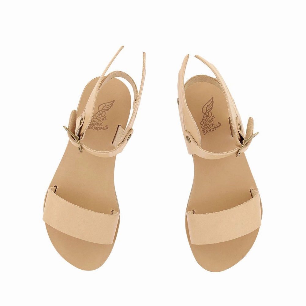 Little Ikaria Soft Natural Wedge Flip Flop Sandals