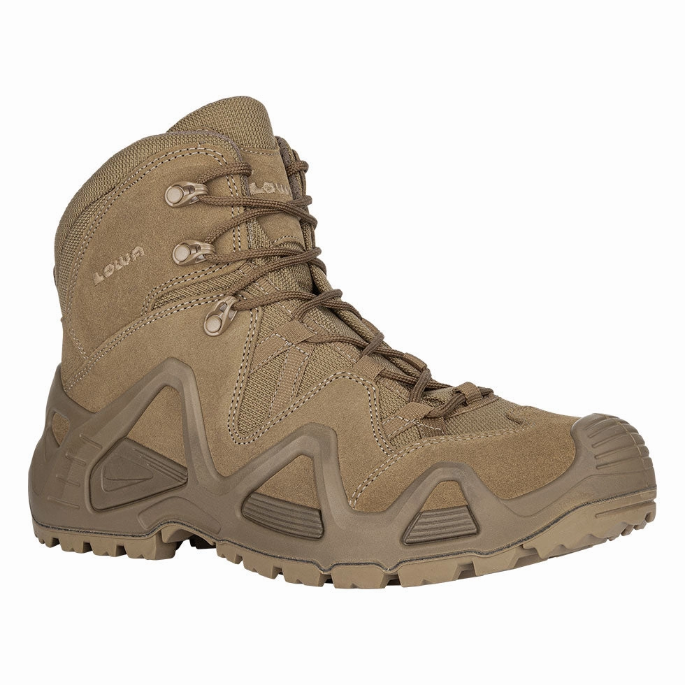 Work Boots Steel Toe LOWA MEN'S ZEPHYR MID TASK FORCE - COYOTE