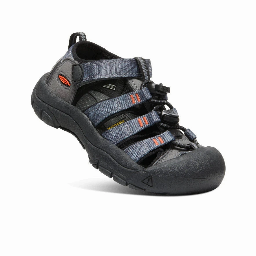 Sandals Open Toe Little Kids' Newport H2 Steel Grey/Black (Size 8c-13c)