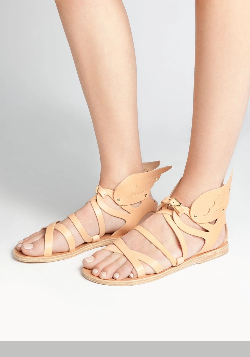 Strappy Sandals With Heel Nephele Silver