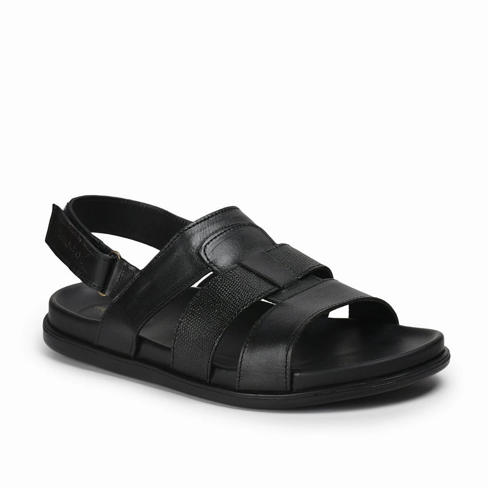 Pvc Sandals Healers By Liberty Men SOFT-4 Black Formal Sandal