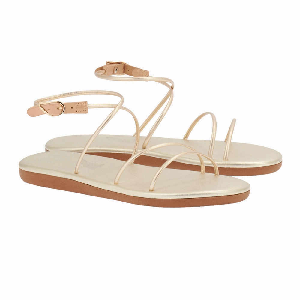 Angel All Platinum Sandals With Strap