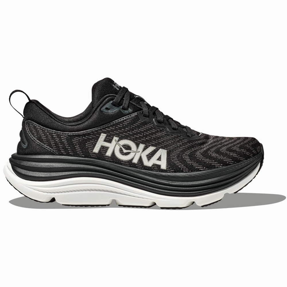 Shoes Sarasota Hoka Gaviota 5 Black/White Running Shoe (Men's)
