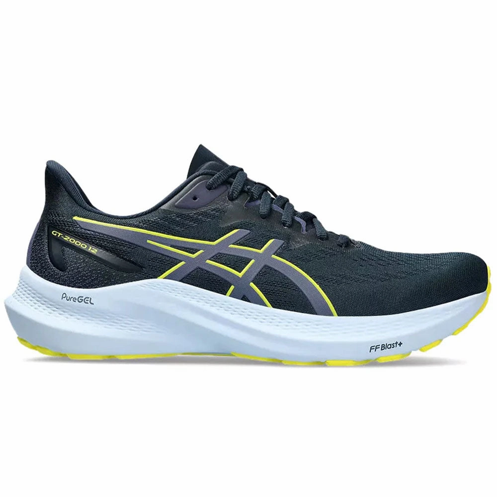 Shoes Comparable To Asics Kayano Men's Asics GT-2000 12, French Blue/Bright Yellow, 10 D Medium