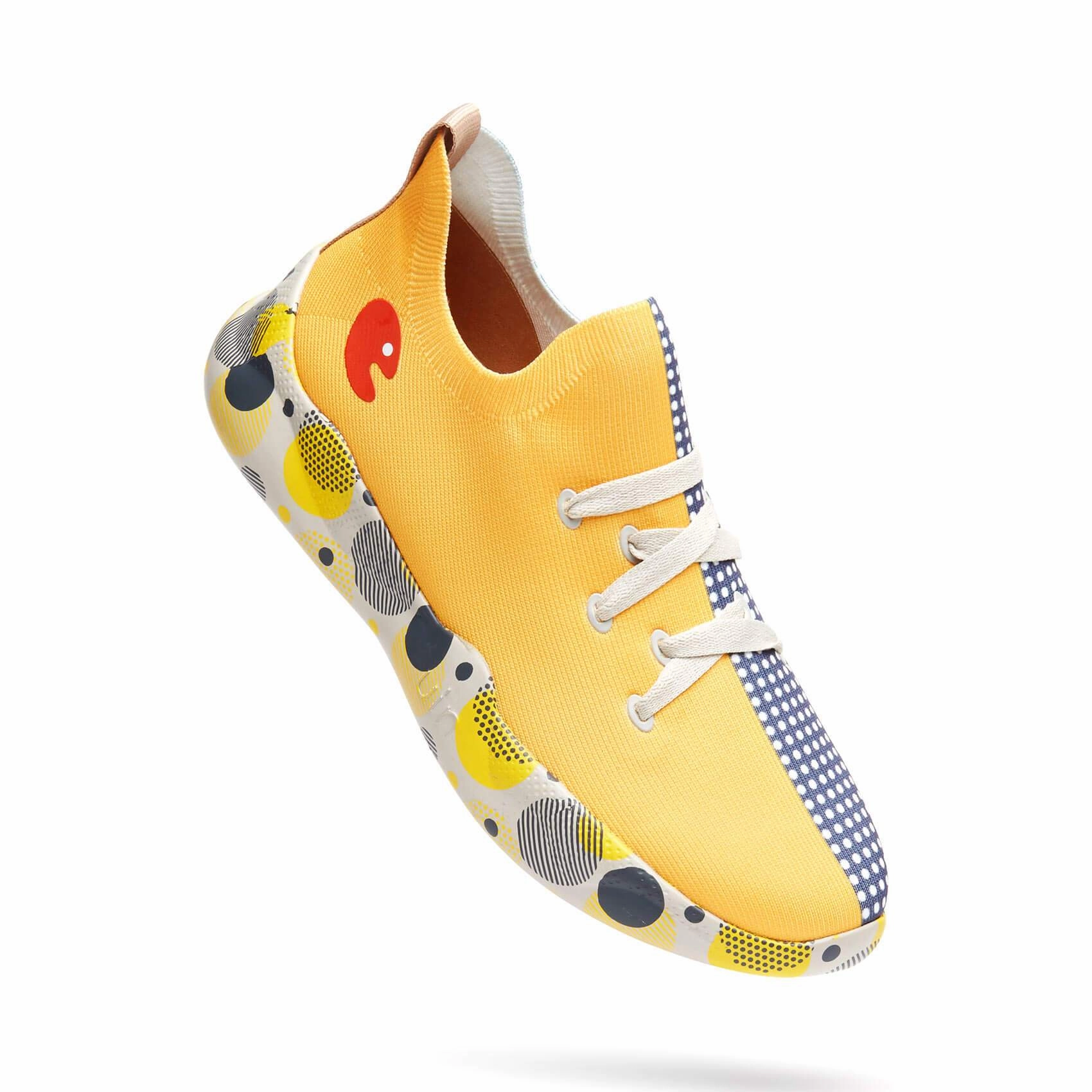 High Top Jordan Sneakers Grey & Yellow Mijas Kid