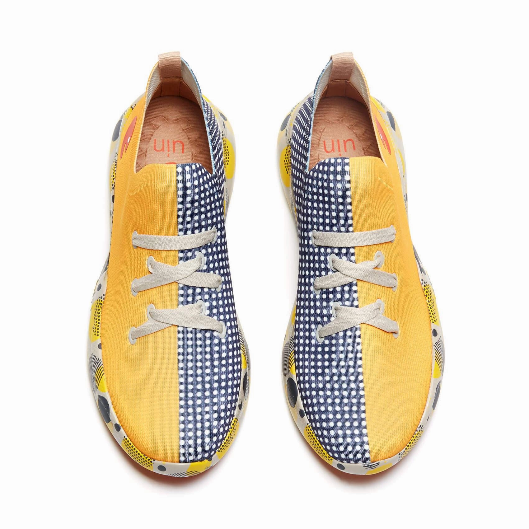 Grey & Yellow Mijas Kid Tigers Sneakers