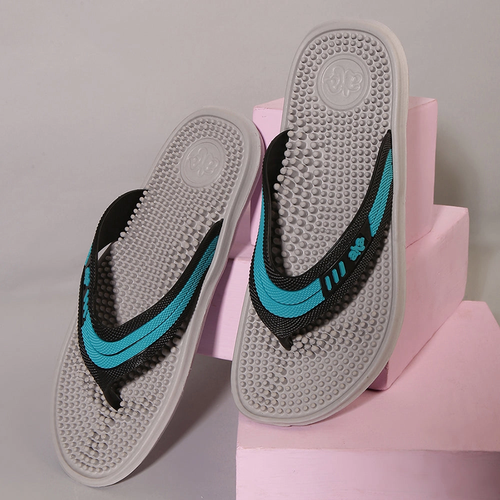 Carters Slippers A-HA Casual Grey Flip Flop For Men ACCUPLUS-1 By Liberty