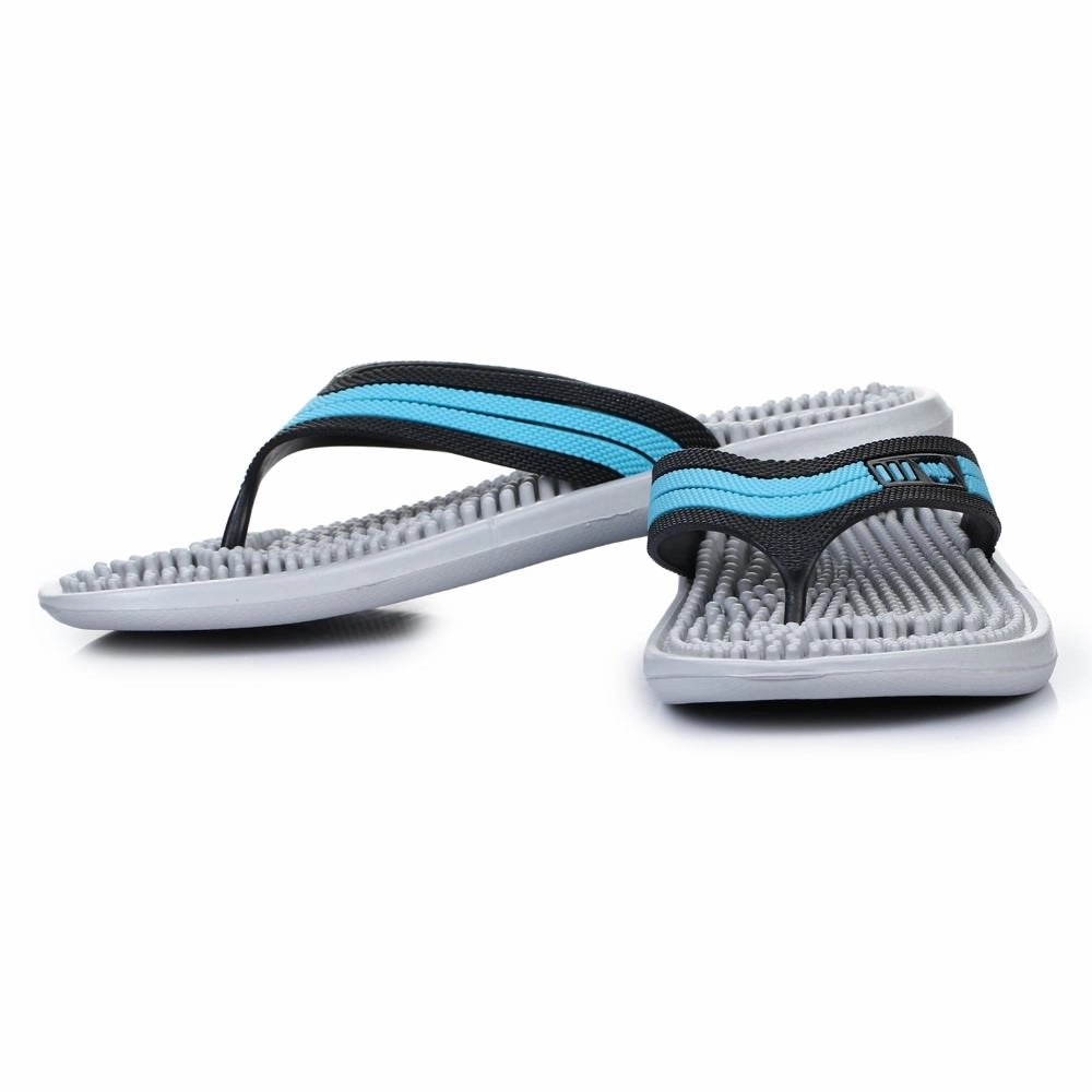A-HA Casual Grey Flip Flop For Men ACCUPLUS-1 By Liberty Face Slippers