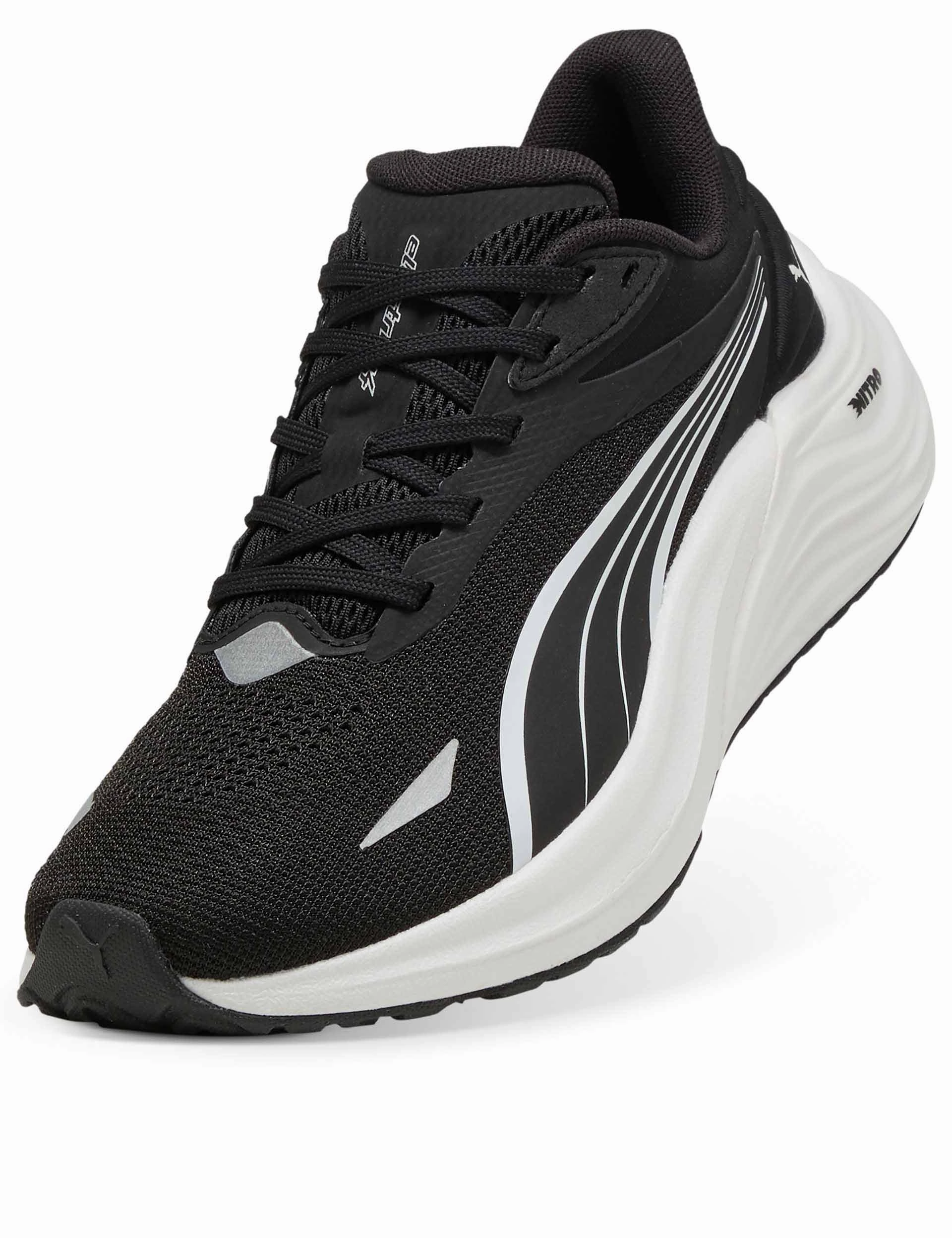 Running Tennis Shoes For Flat Feet Electrify NITRO 4 Running Shoes - Black/White
