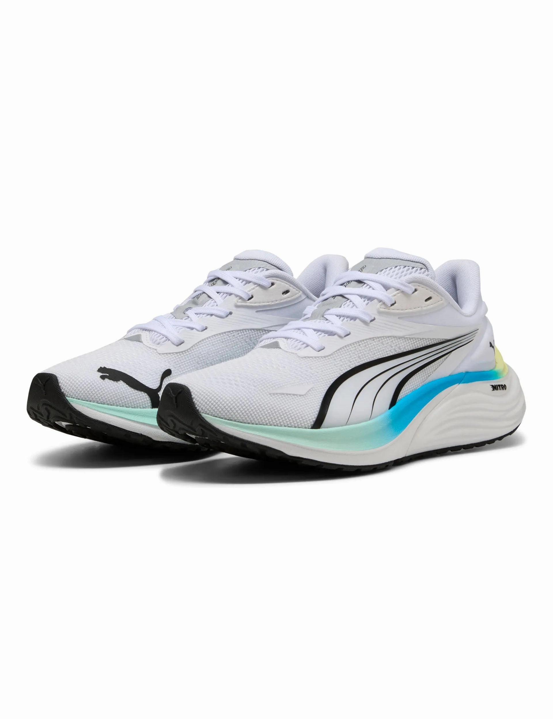 Electrify NITRO 4 Running Shoes - White/Mint Melt/Speed Blue