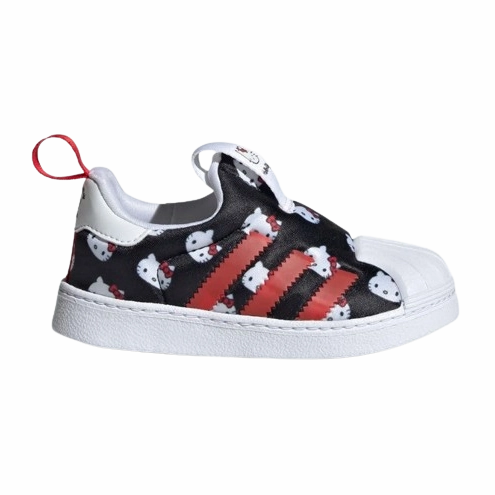 Adidas Shoes Mundial Team Adidas Kid's Hello Kitty Superstar 360 Shoes - Cloud White / Core Black / Vivid Red