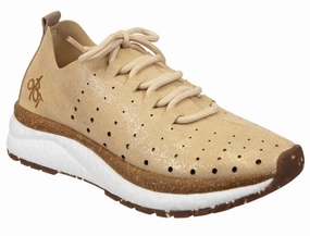 Women's Alstead Comfort Sneakers In Gold Mickel Kors Sneakers