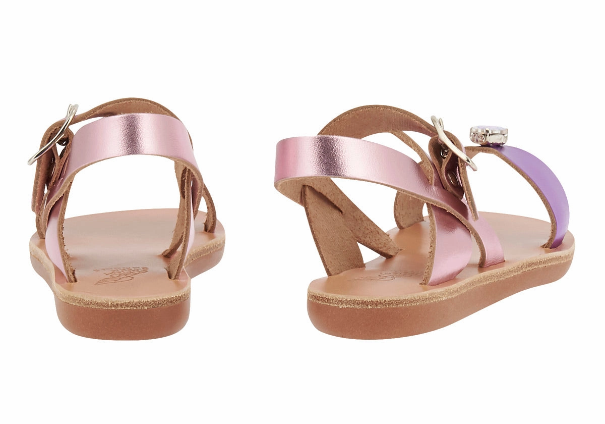 Sandals Womens Sale Little Poppy Soft Metal Pink/Purple