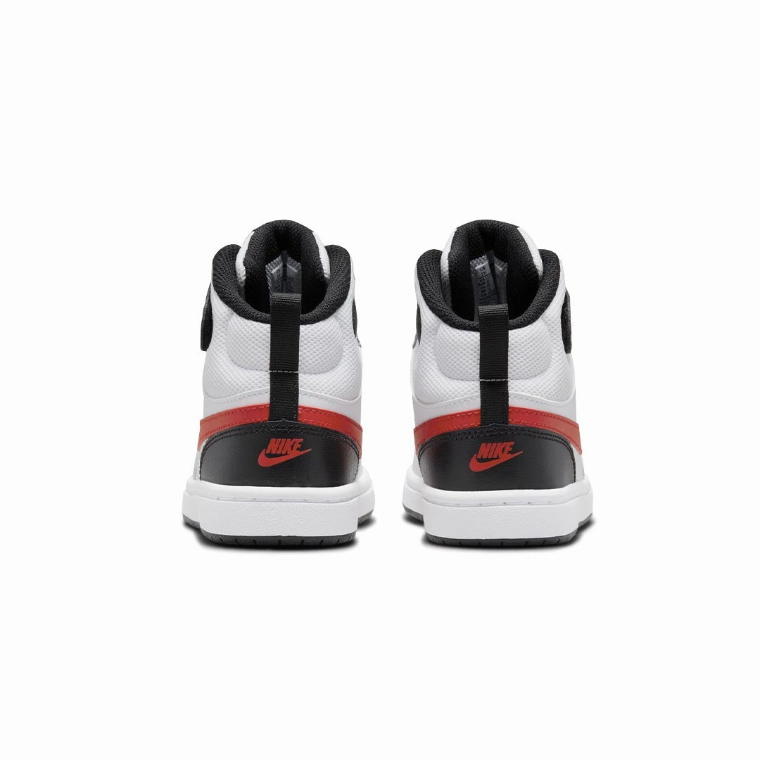 Nike - Kids' (Preschool) Court Borough Mid 2 Shoes (CD7783 110) Nike Throwing Shoe