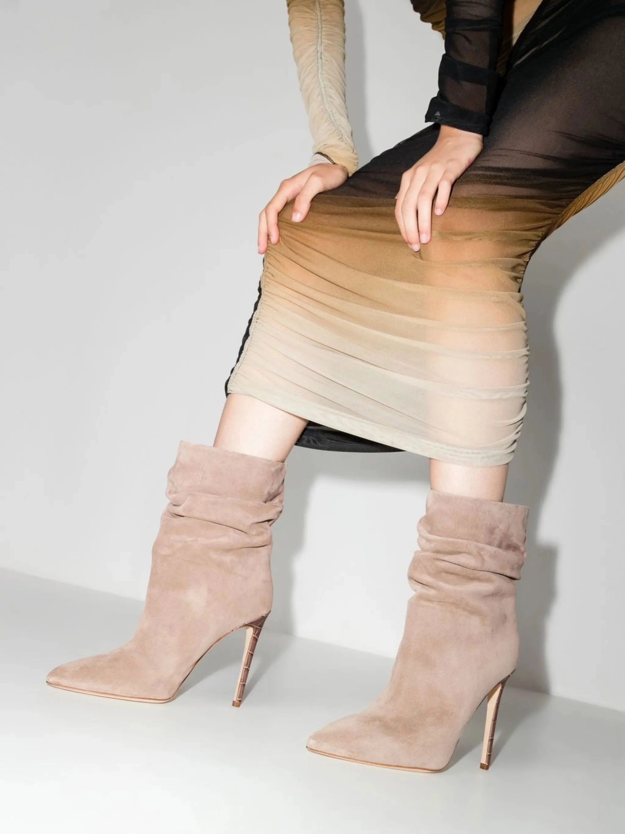 105mm slouchy stiletto ankle boots Best Boots For Snow