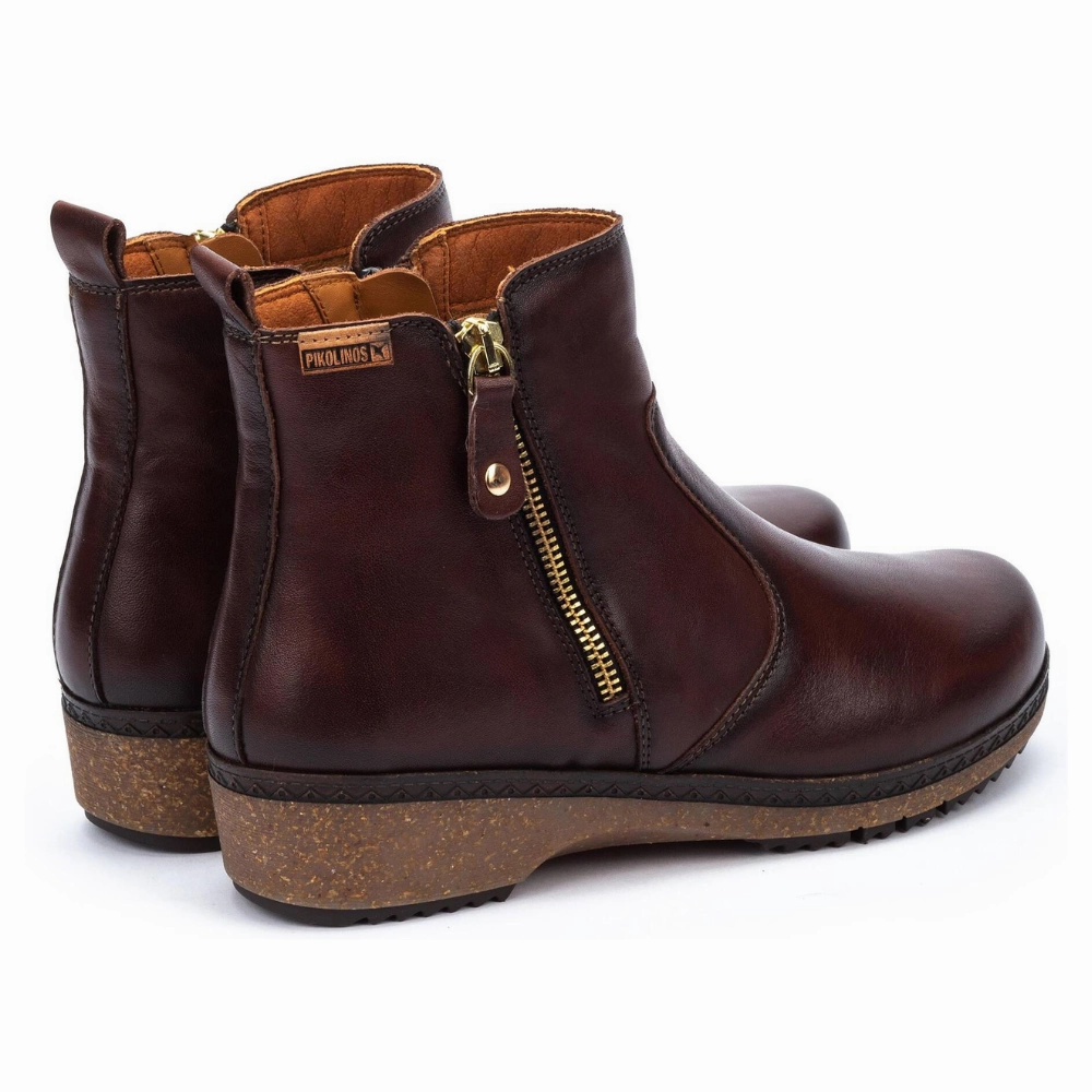 Work Composite Toe Boots Pikolinos Granada Caoba Leather Boot (Women's)