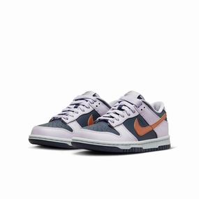 Nike Shoes Comfort Nike Dunk Low DX1663-400 Sneaker Kids US  Thunder Blue Leather Comfort Shoes