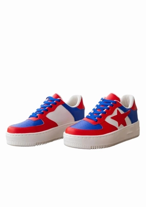Sneakers On Sale Women's Game Day Ready Star Sneakers In Red/blue