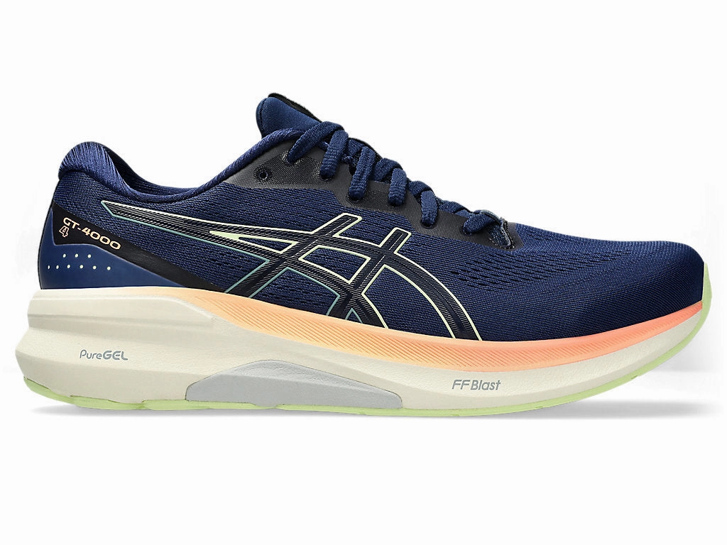 Ran Takahashi Asics Shoes Men's Asics GT-4000 4, Blue Exanpse/Cool Matcha, 14 2E Wide