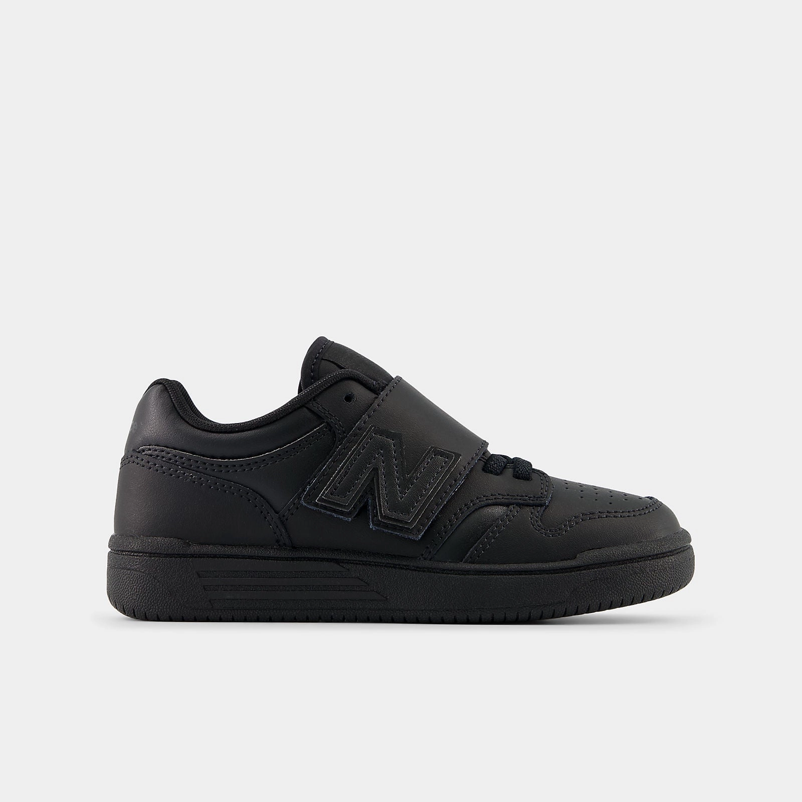 New Balance Kid's 480 Velcro Triple Black Shoe Fendi Sneakers