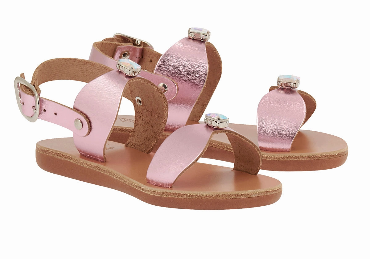 Closed Sandals Little Stella Soft Pink Metal