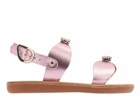 Little Stella Soft Pink Metal Jbu Sandals
