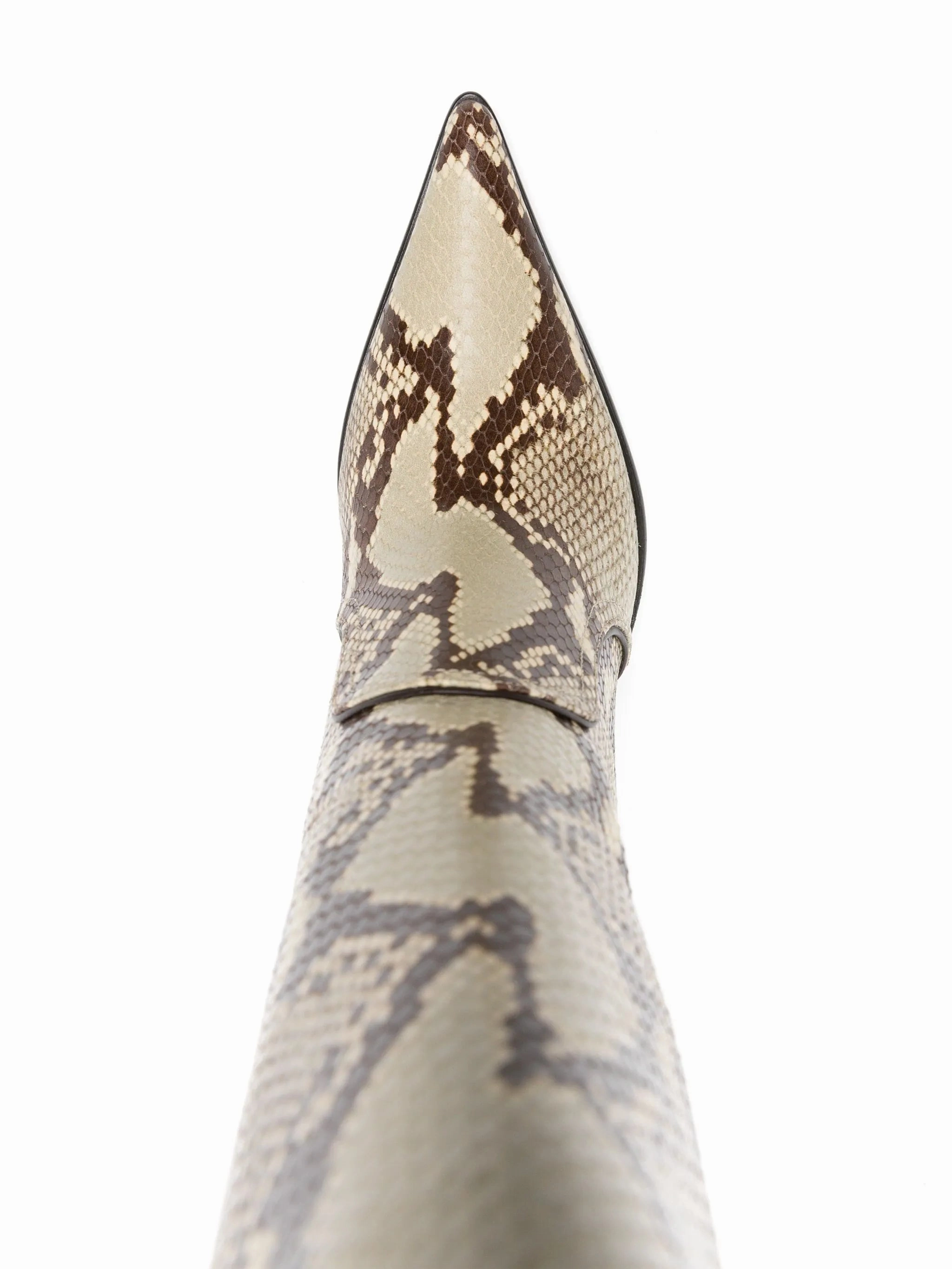 Biker Boots Ashley 95mm snakeskin-effect boots