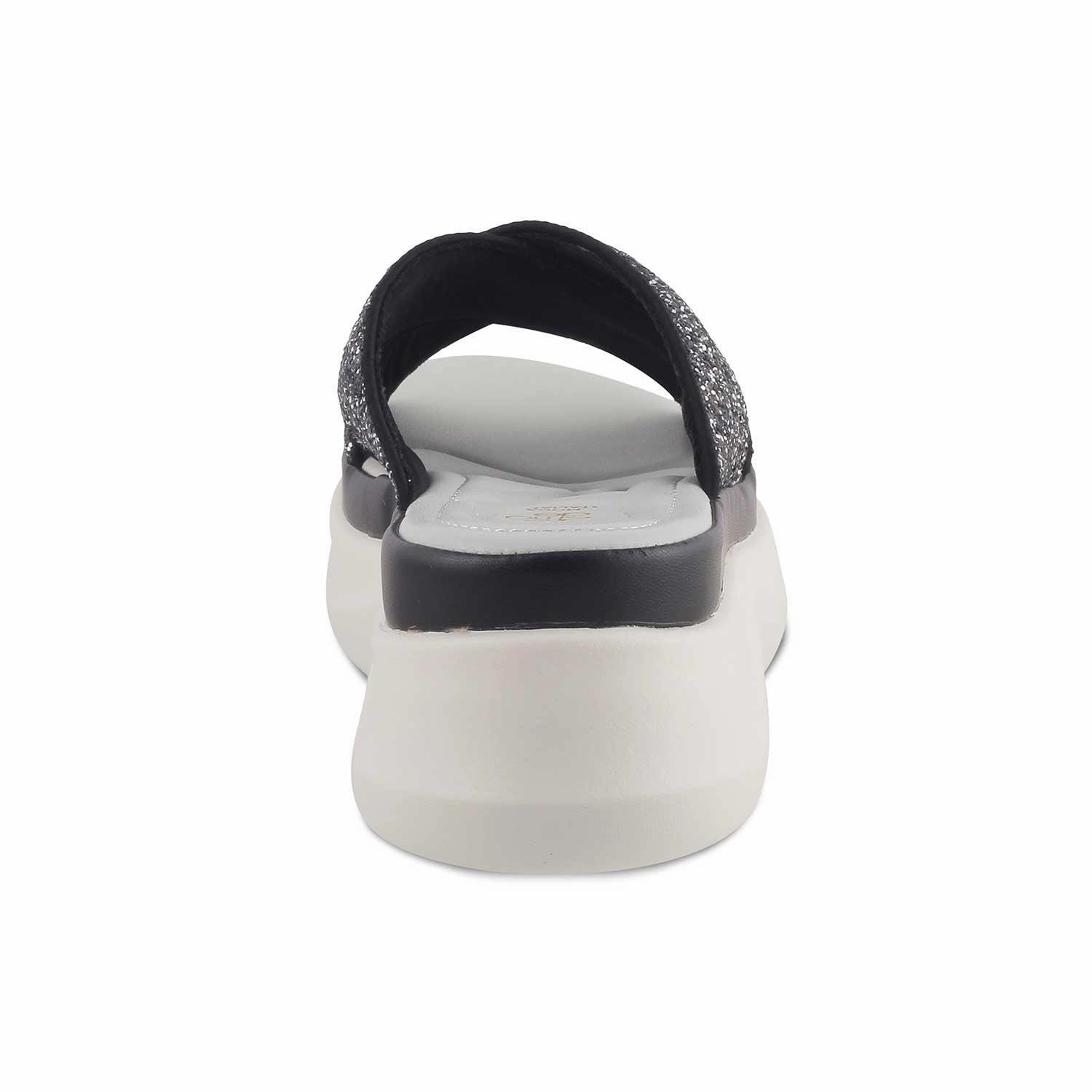 Athletic Slide Sandals The Tonned Black Women's Dress Wedge Sandals Tresmode