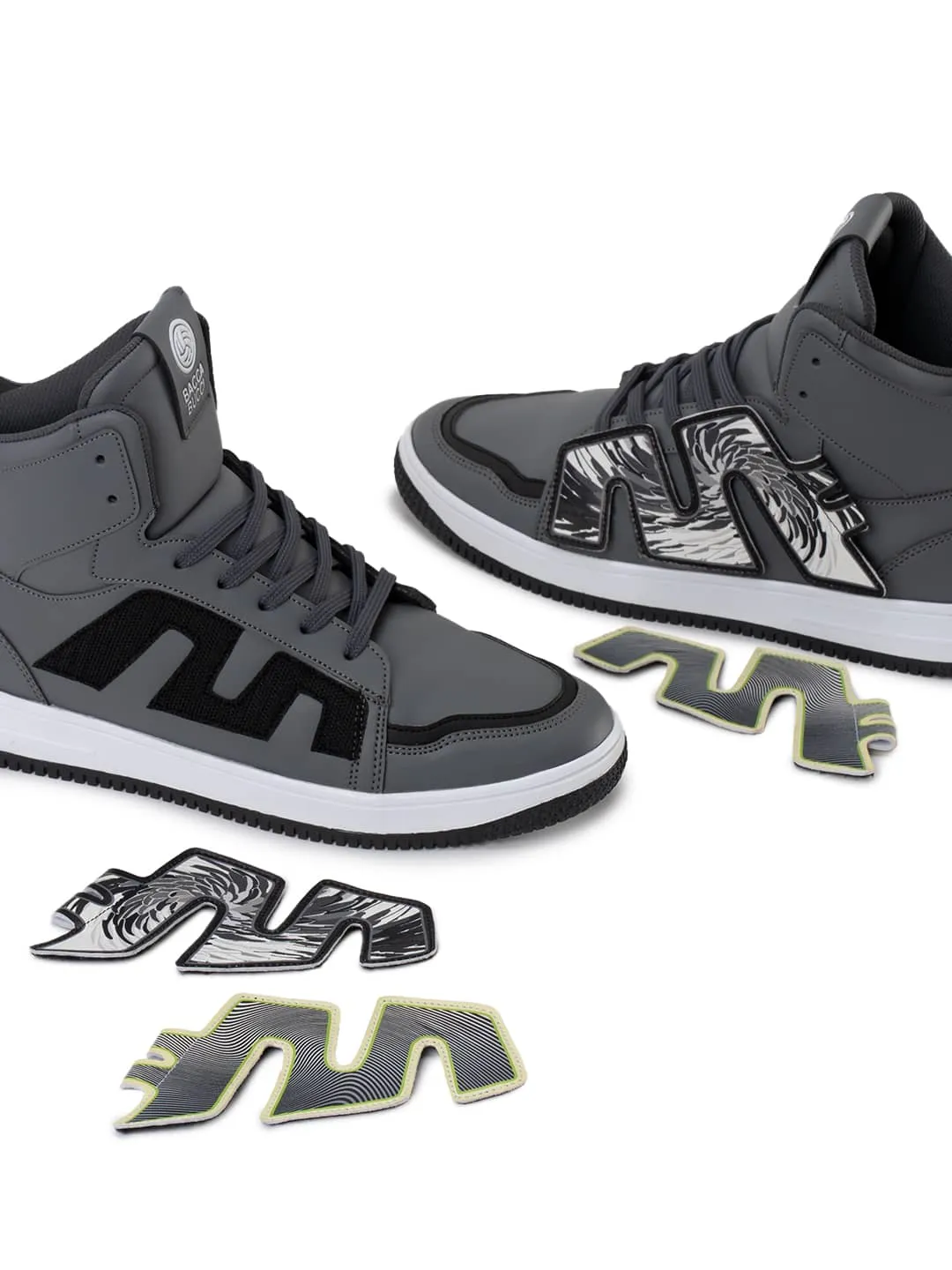 Casual Shoes Teenagers Bacca Bucci High-Top PATCH-PLAY Men's Sneakers