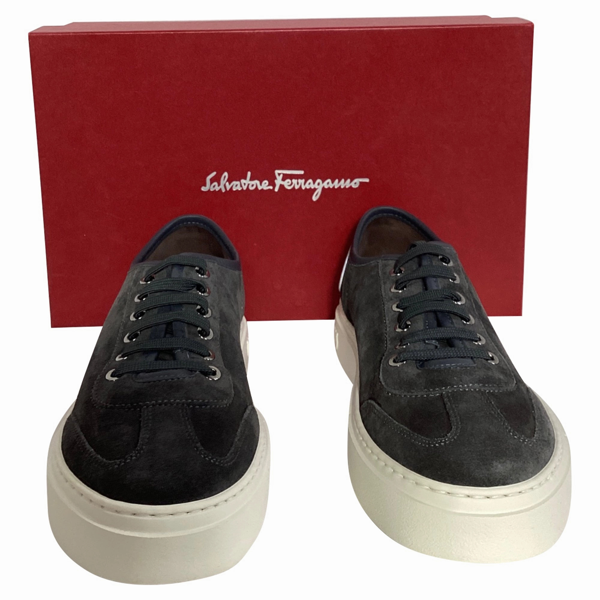 John Wall Sneakers Ferragamo Truman Platform Sneakers in Black Suede