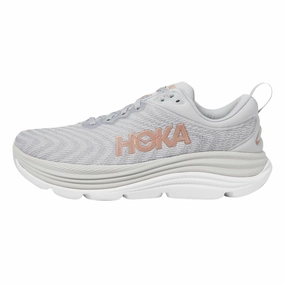 Women's - HOKA Gaviota 5 -harbor mist / rose gold Kuru Shoes Vs