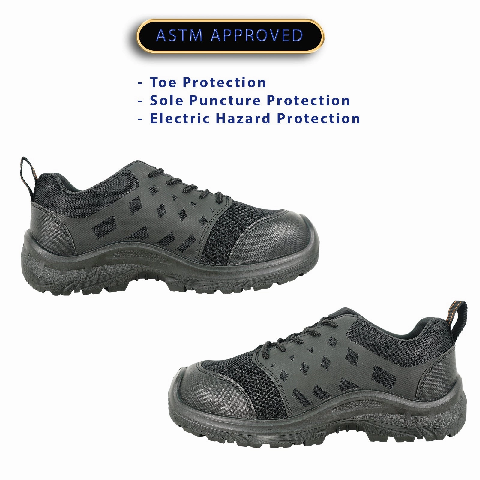 Size 12 Cowboy Boots VANGELO Men Work Safety Shoe HELMUT-2 CSA Certified Steel Toe Protection Black