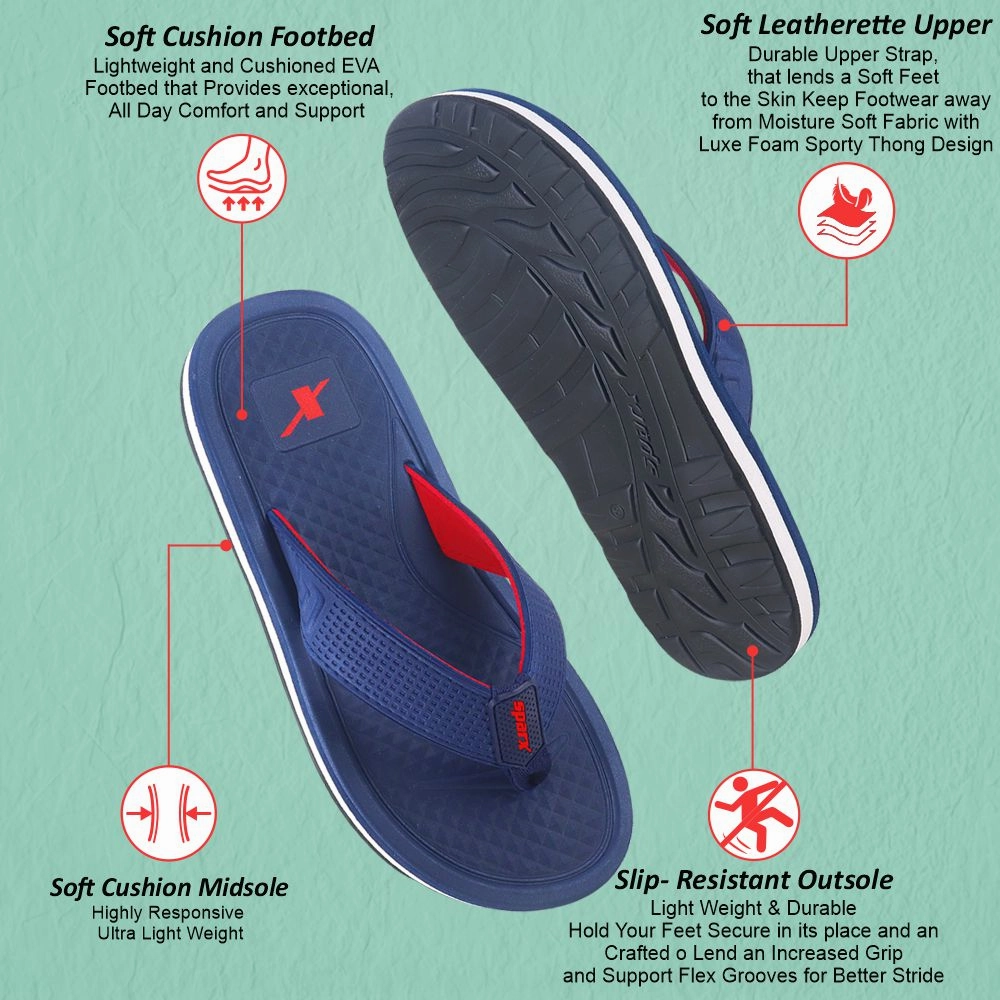 Metallic Wedge Sandals Flip Flops for Men SFG 620