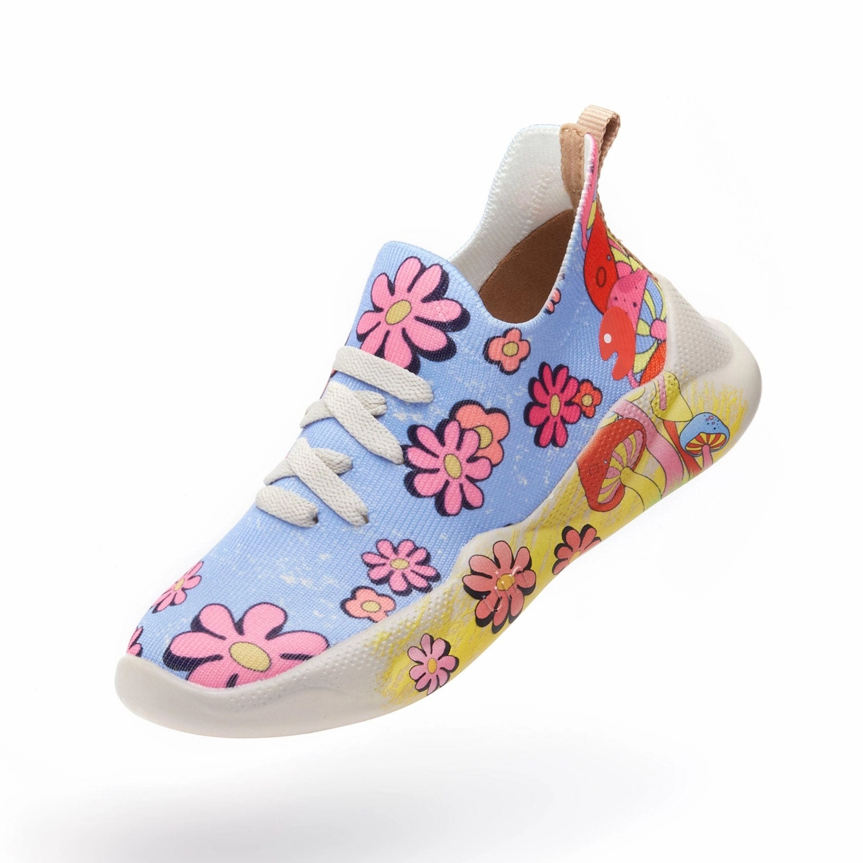 Burgundy Sneakers Floral Picnic Mijas I Kid
