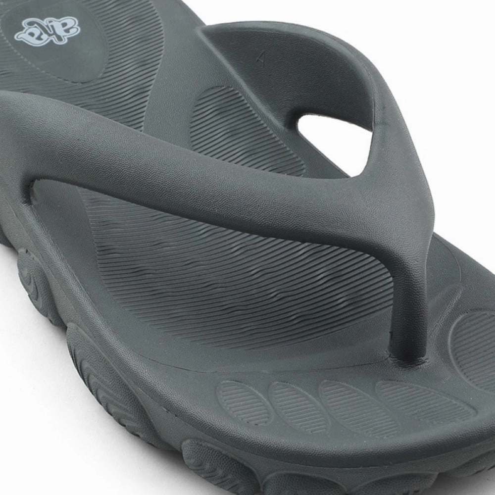 Dinosaur Feet Slippers A-HA Dark Grey Casual Slipper For Men BEACHLITEM By Liberty