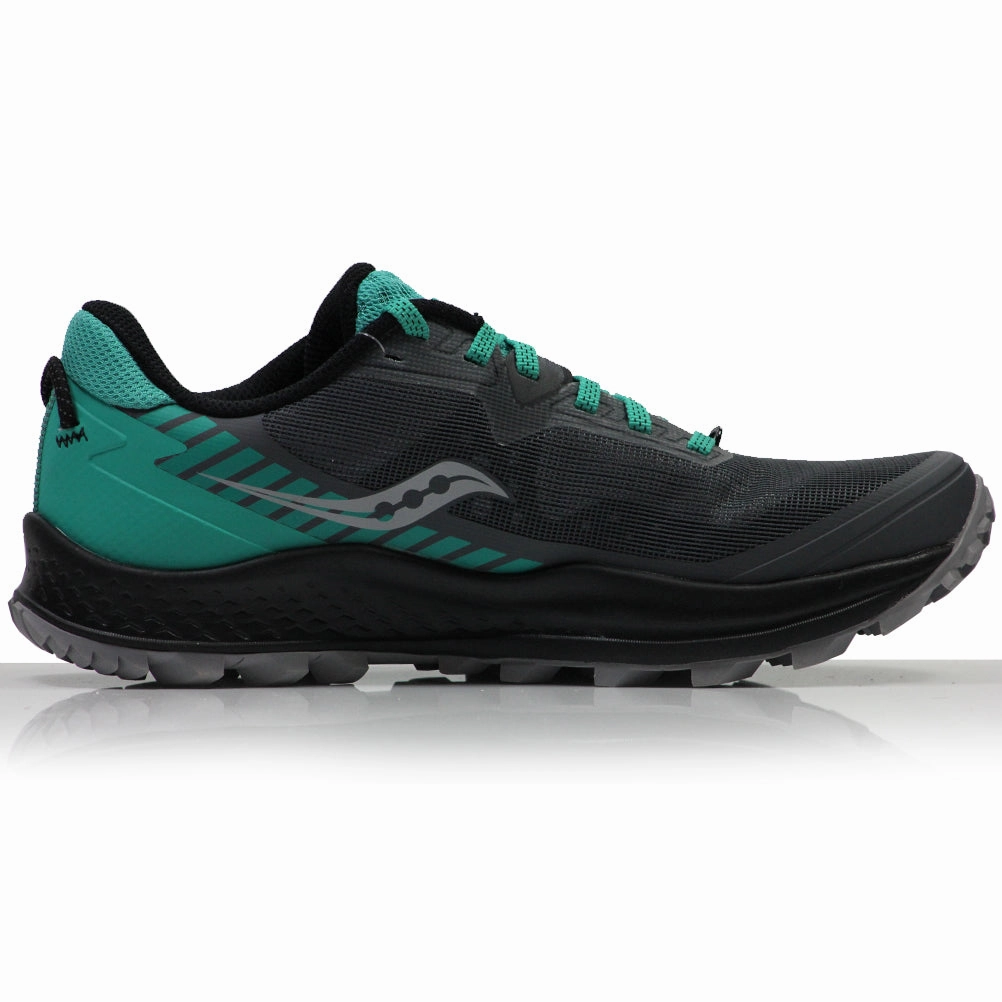 Best Running Shoes For Hip Pain Saucony Peregrine 11 Women's Trail Shoe - Shadow/Jade