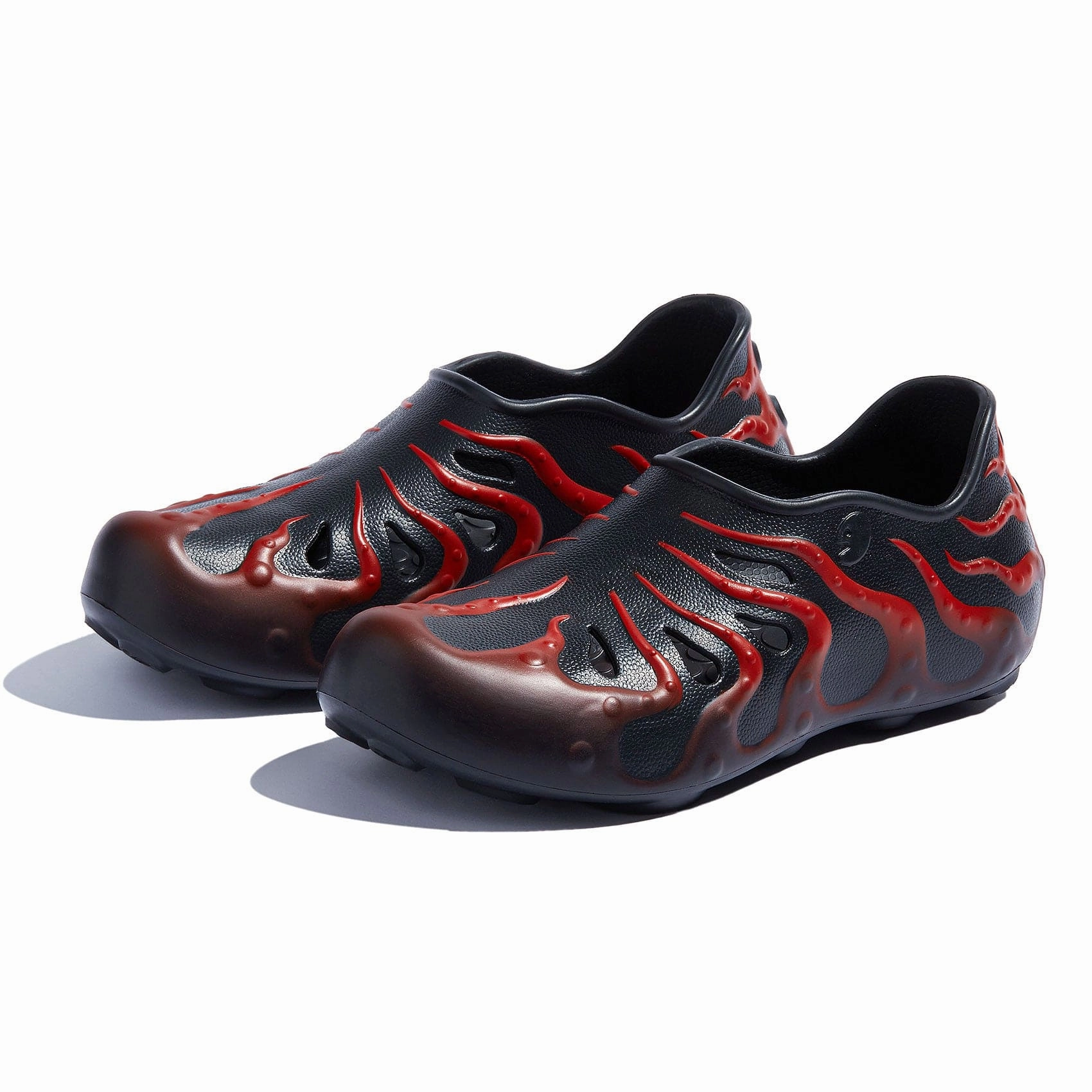 Black & Red Octopus II Women Platform Flip-flop Sandals