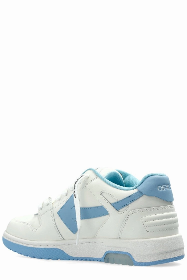 Leather Dress Sneakers Out Of Office Sneakers ?C White And Blue