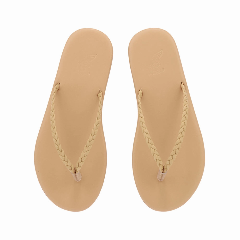 Plage Natural Dress Sandals Leather