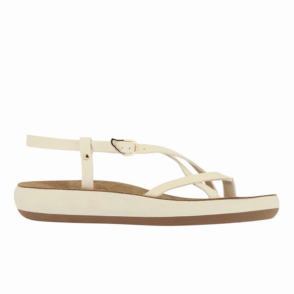 90s French Jelly Sandals Semele Comfort Off White
