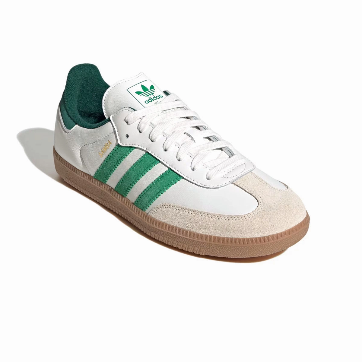Adidas Shoes Track Samba OG 'Core White Green'