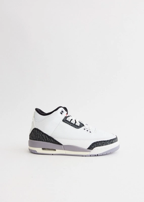 Air Jordan 3 Retro 'Cement Grey' Sneakers (GS) Made Sneakers