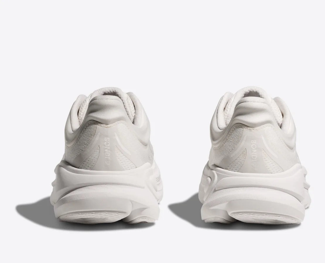 Shoes For Plantar Fasciitis Women's - HOKA Bondi 9 - White/White