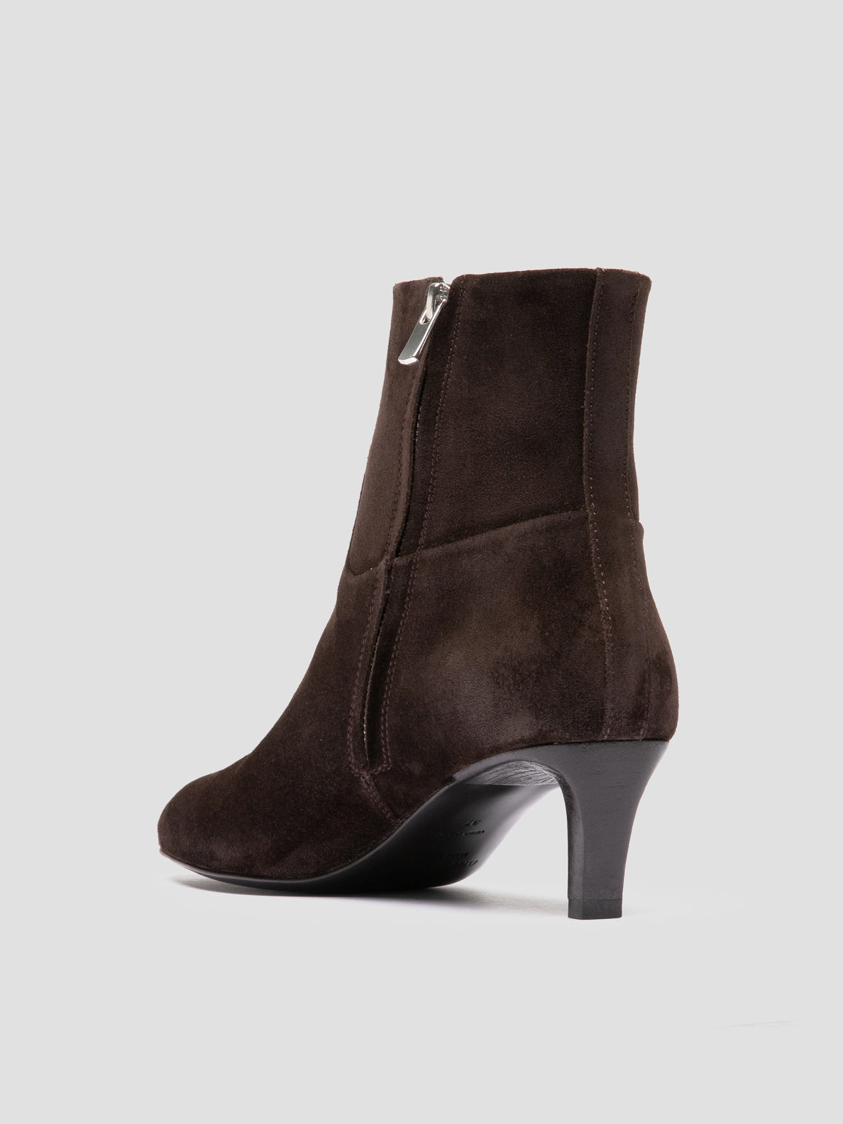 Sexiest Cowboy Boots SUZY 005 - Dark Brown Suede Zipped Boots